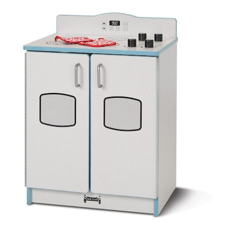 Jonti-Craft Rainbow Accents Culinary Creations Kitchen Stove, Coastal Blue 2409JCWW131